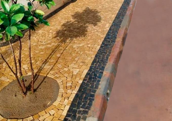 Mosaico Português Amarelo